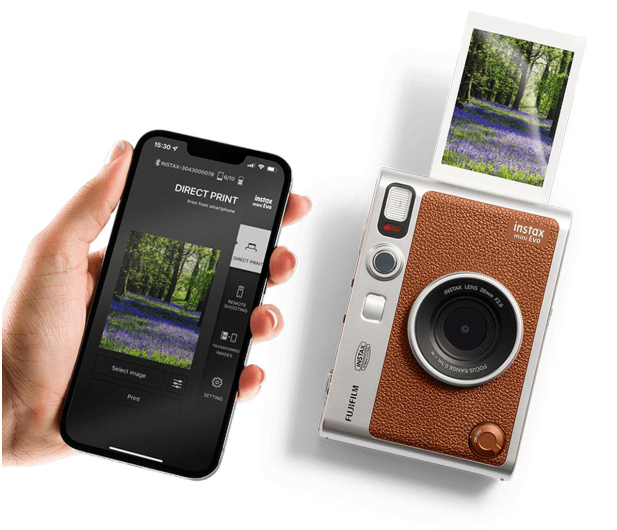 Fujifilm Instax Mini Evo brązowy + wkłady (10 zdjęć) - 1568472 - zdjęcie 6